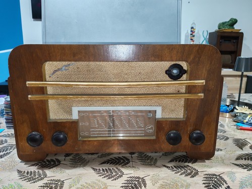 Ancien poste radio tsf lampe - ancien,