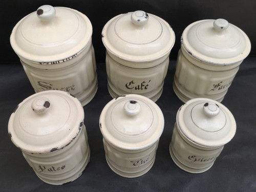 Série pots émaillés a - 6,