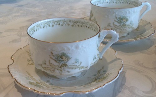 Porcelaine allemande tasses - porcelaine,