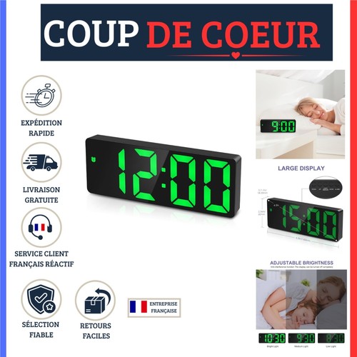 Réveil numérique led - numérique,