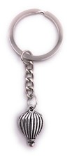 Porte-Clés En Métal Argenté De Ballon À Air Chaud