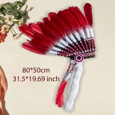 Coiffe En Plumes D'inspiration Indienne, Accessoire Pour