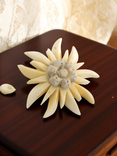 Broche vintage fleur edelweiss - vintage,