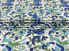Tissu indien en coton imprimé