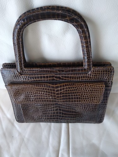 Sac main vintage cuir - à,