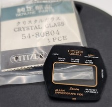 Vitre Originale CITIZEN 54-80804 Vintage N.O.S. Sept Alarmes Chronographe LCD