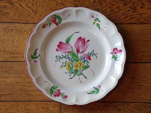 Ancien plat rond - ancien,