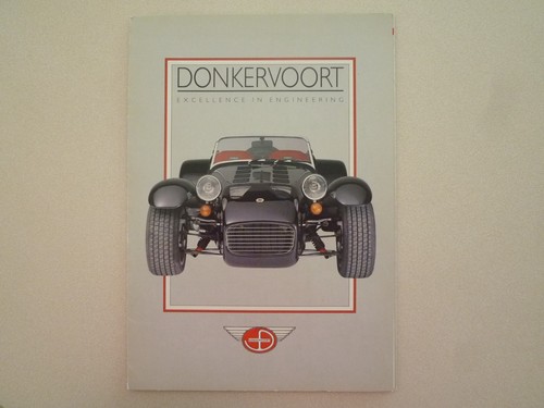 Rare brochure donkervoort - brochure,