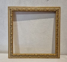 Cadre en bois doré mouluré  48 x48 cm / feuillure 40 x40 cm