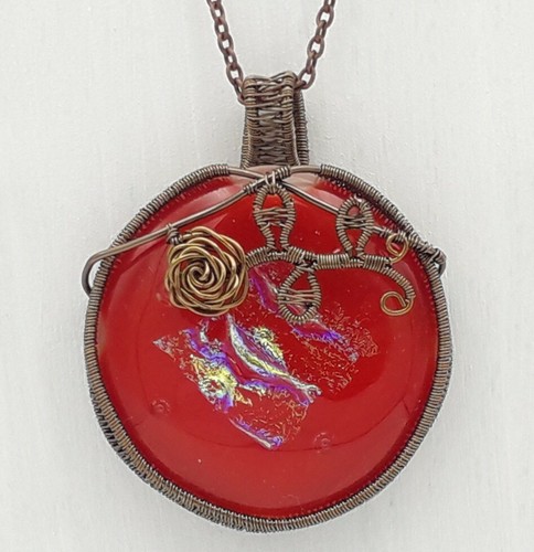 Pendentif wire wrapping fil - wire, wrapping fil