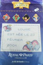 N°285 KIT POINT DE CROIX COMPTE  DISNEY CLASSICS DUMBO  " 31x20cm