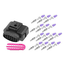 1 jeu connecteurs électriques à 14 broches, adaptateur prise, Kit clips pour VW