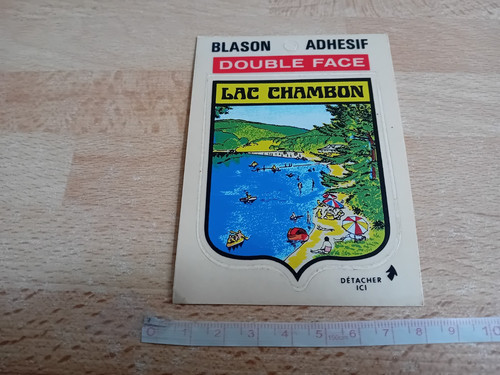 Blason adhésif double face