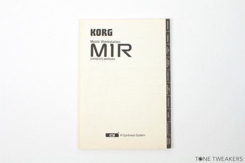 Korg m1r owners - owners, manual