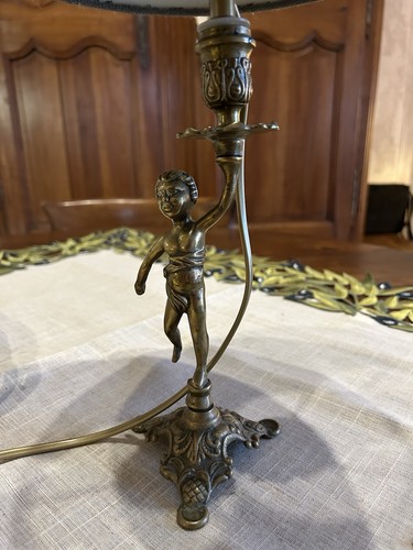 Ancien pied lampe - lampe, table