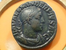 ROMAINE ANTIQUE - (15) - SUPERBE & RARE SESTERCE D'ALEXANDRE, ETAT RARE ! 19,74g
