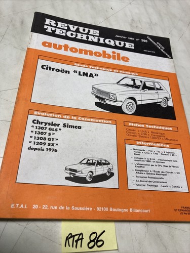 Citroën lna revue technique - lna,