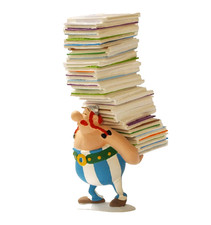 Pixi Uderzo Astérix Obélix portant les Albums - Piles et Faces - Réf. 6358