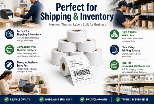 Direct thermal labels - 6",