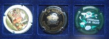 3 Plaque de muselet de champagne Rigot JM