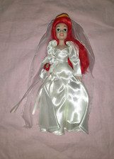 POUPEE DISNEY EN PORCELAINE ARIEL EN MARIEE DE LA PETITE SIRENE 18 CM