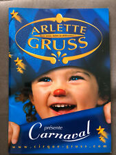 Cirque : ancien programme du cirque Arlette Gruss 2003