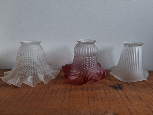 Lot ancienne tulipe - en, verre