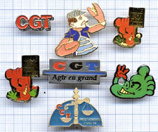Lot Pin's sur syndicat CGT