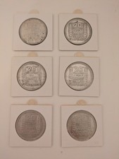 LOT 6 PIECES ARGENT 20 FRANCS
