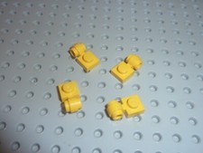 4 x LEGO Yellow Plate with Clip Light 4081b Set 6393/6285/6274/6352/6396/4563...