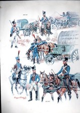 image cartonnée ancien soldat garde imperiale 1806 napoleon EUGENE LELIEPVRE