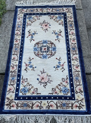 Ancien tapis soie 150x95 - ancien,