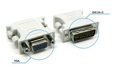 Neuf Dvi Dvi-I Male 24+5 Broches Vers Vga Femelle Video Convertisseur Adaptateur