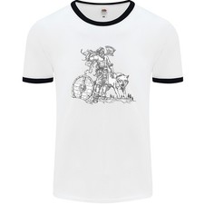 Viking Avec Un Loup Et Un Bouclier THOR Valhalla T-Shirt Pour Hommes