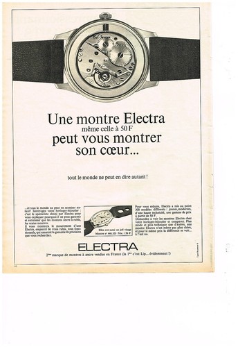 Publicite 1968 electra - publicite,