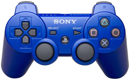 Manette ps3 bleu - bleu, officielle