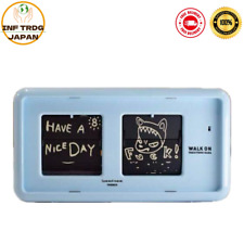 Horloge de table à rabat Yoshitomo Nara Walk-On Art TWEMCO Pata-Pata Blue NEW...