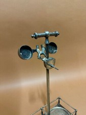 rare porte bouteuille argenté ancien clef 19 eme xix siecle