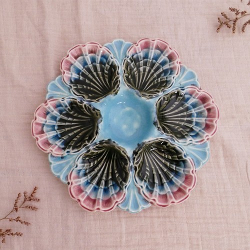 Assiette huitre antique - assiette,