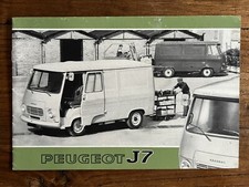 Brochure PEUGEOT J7 Juillet 1971 - Fourgon Camion Truck - Prospekt French