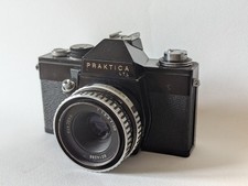 Praktica LTL 35mm SLR Film Camera Et Objectif Jena DDR F2.8/50mm Testé Ok