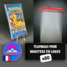 TCG - 50x Pochettes de Protection (Team Bags) pour Boosters en loose