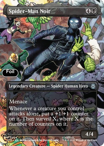 Spider man noir - spider-man, (borderless)