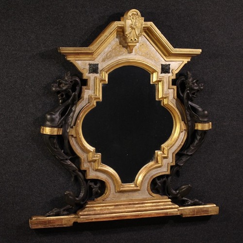 Miroir italien meuble bois - miroir,