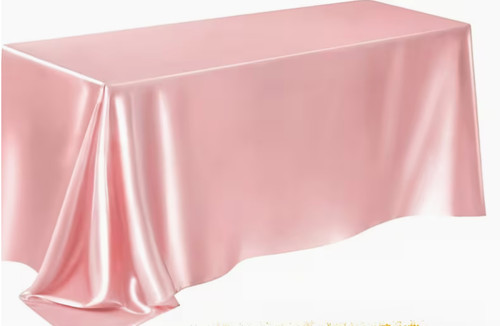 Satin table cover - table, measuring