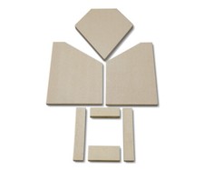 Habillage de foyer pour poêles à cheminée Quadro de Attika plaques kit