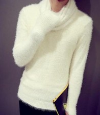 Men Faux Mink Fur Knitted