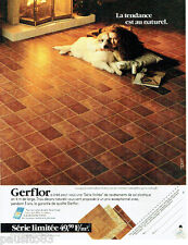 PUBLICITE ADVERTISING 115  1989  Gerflor revetement de sol plastifié