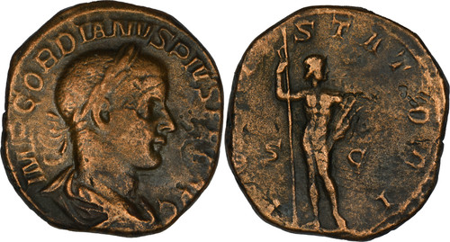 Rome sesterce gordien iii - -,