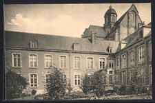 CPA Grimbergen, Vue de l´aile occidentale et de la cure 